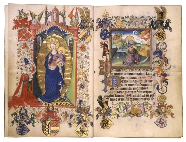 A leaf from the Hours of Catherine of Cleves, a 15th-century Dutch Book of Hours