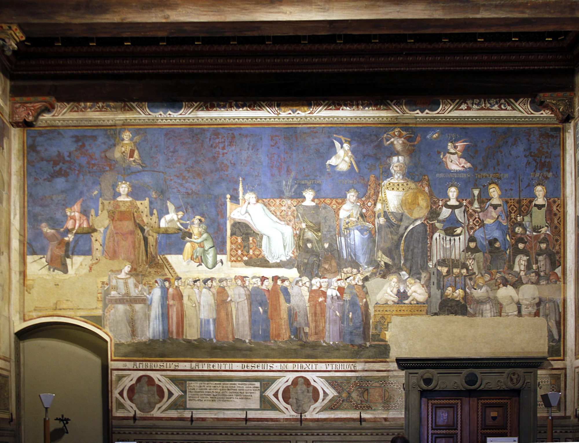 Ambrogio Lorenzetti &mdash; Allegory of Good Government, 1338&ndash;1339, Palazzo Pubblico, Siena