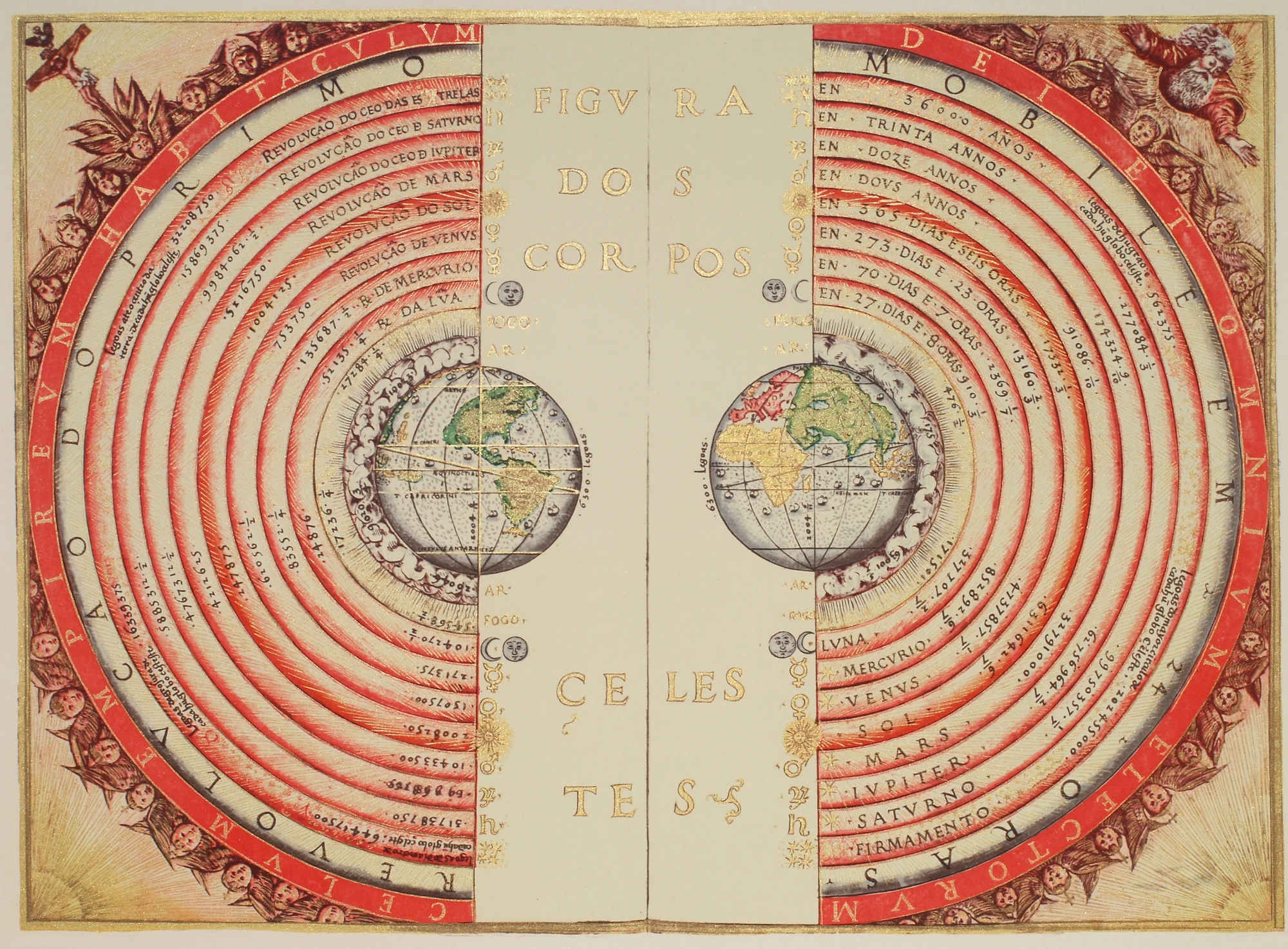 Bartolomeu Velho, Ptolemaic cosmological diagram (1568)