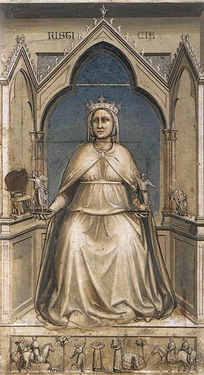 Giotto, Justitia (c. 1305) Scrovegni Chapel