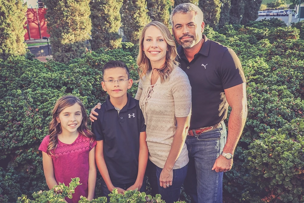 The Rodriguez family — Zeus, Dana, and their children