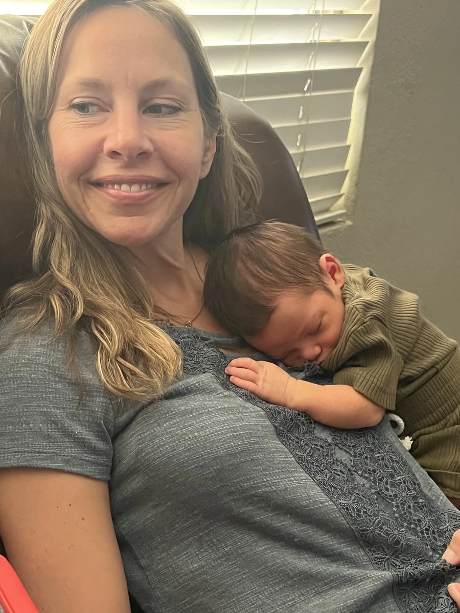 Dana with our daughter