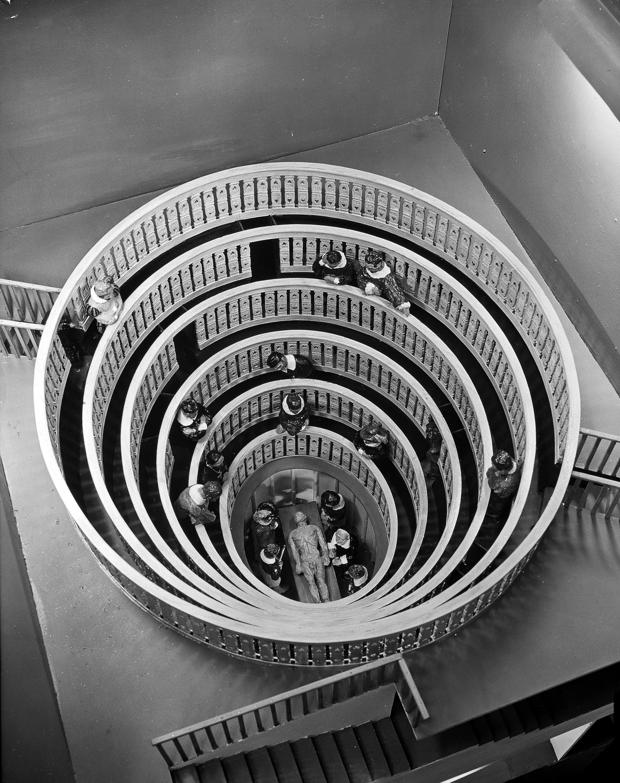 The anatomical theatre of the University of Padua, built 1594 — historical diorama